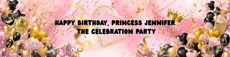Happy Birthday, Princess Jennifer 🖤👑🩷 – The Celebration Party