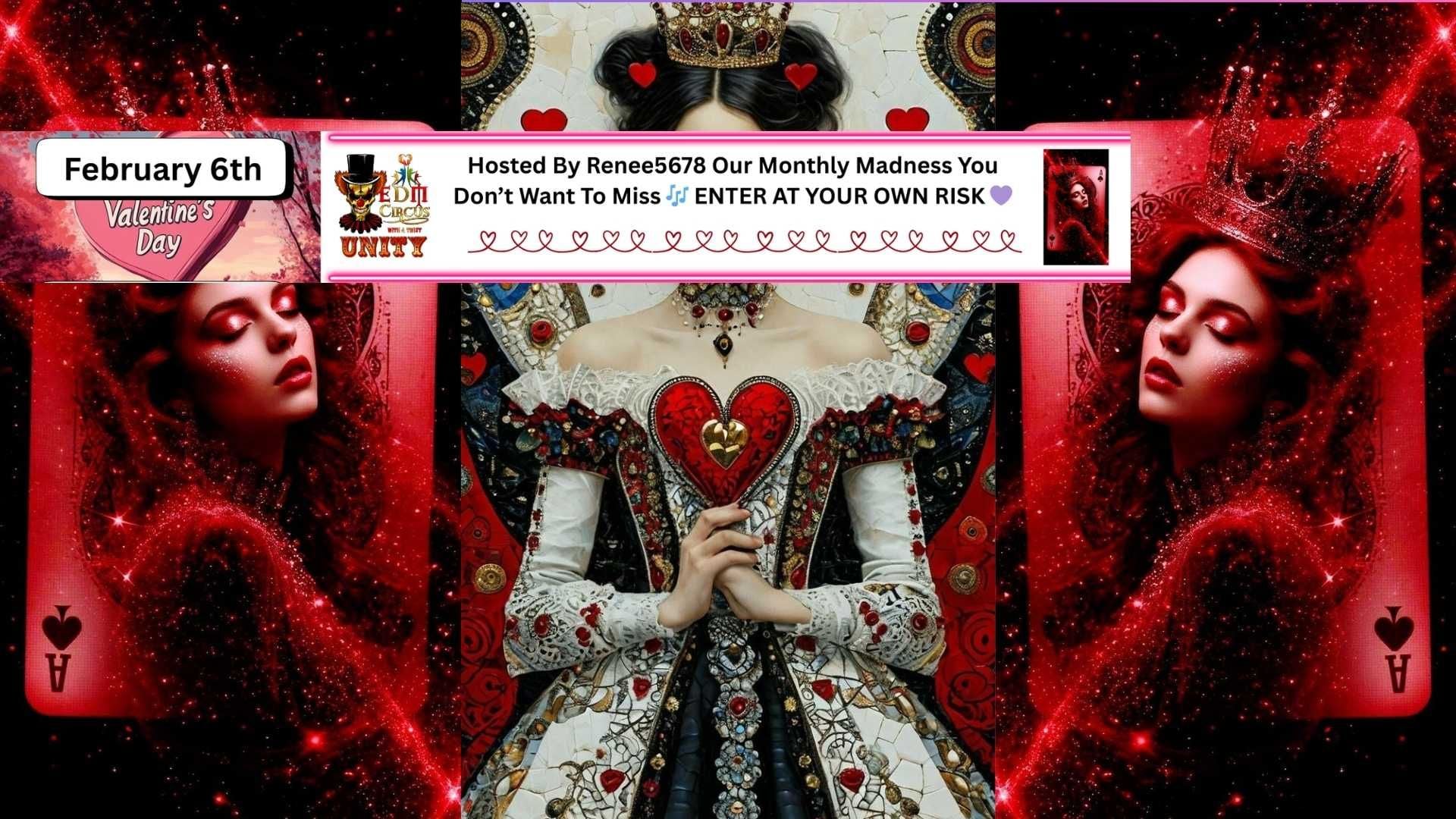 alt_header_Hosted By Renee5678 Our Monthly Madness You Don’t Want To Miss 🎶 ENTER AT YOUR OWN RISK💜 EP 184