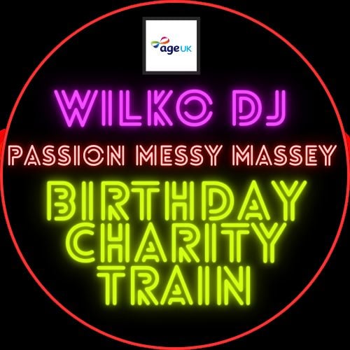 alt_header_Wilko_dj / Passion messy Massey birthday celebration / charity raid train