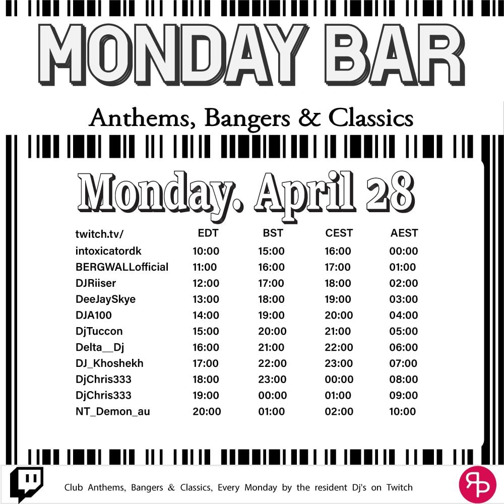 Monday Bar (Apr 28)