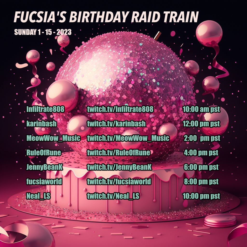 Fucsia's Birthday Raid Train