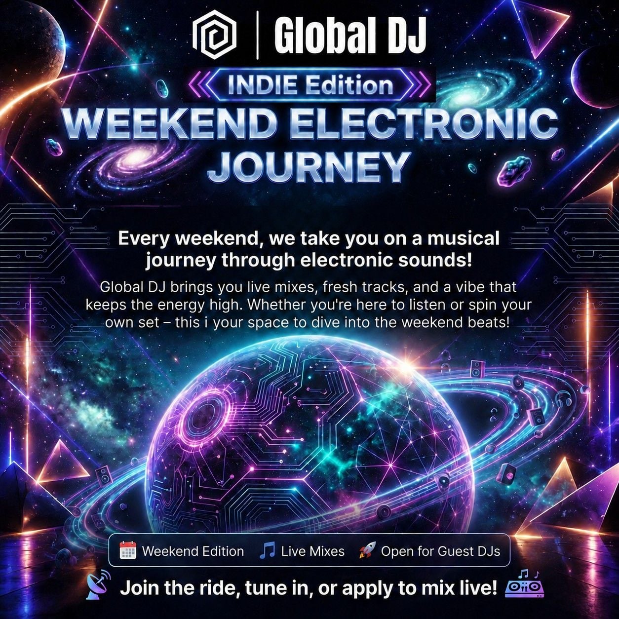 alt_header_Weekend Electronic Journey #13 ONLY INDIE (-HOUSE -DANCE -TECH)