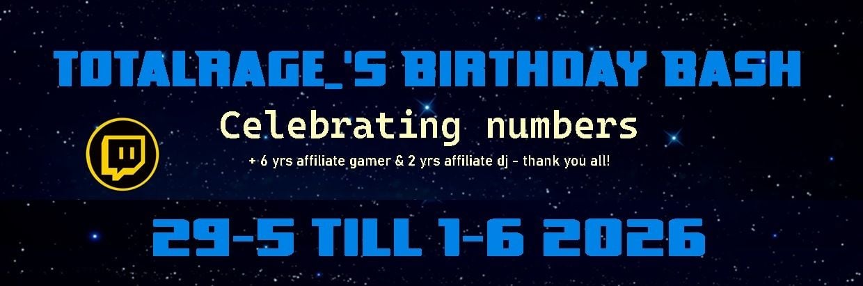 Celebrating Numbers - TotalRage_'s Birthday Bash