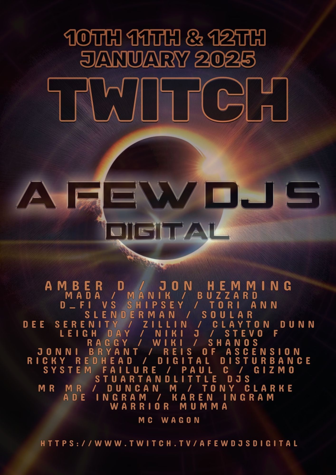 A Few Djs Twitch build up to our festival