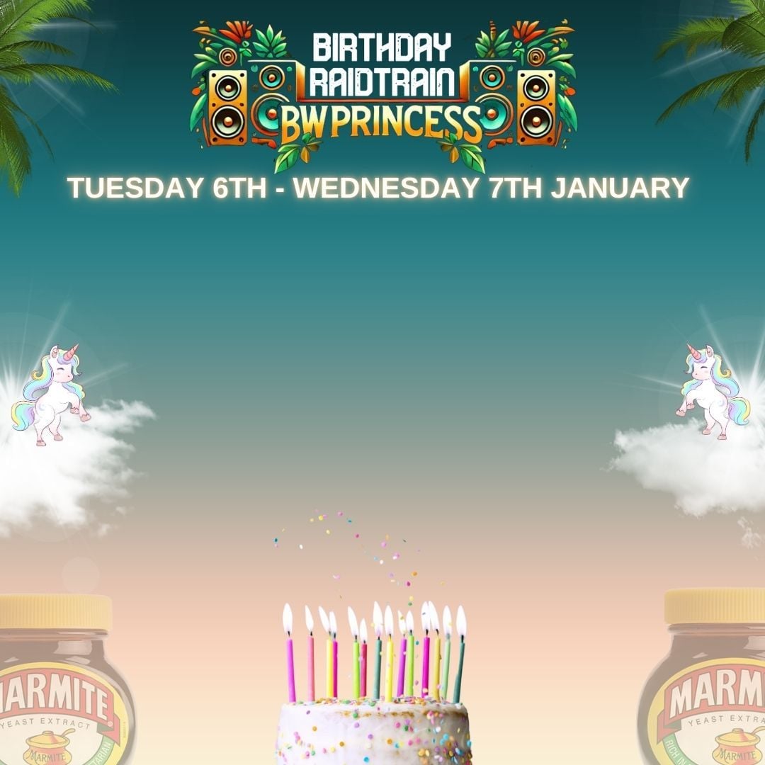 Bdub's Birthday Marmite Rave Train