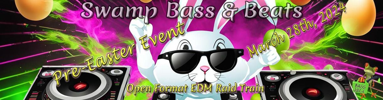 alt_header_Pre Easter Swamp Bass & Beats Raid Train