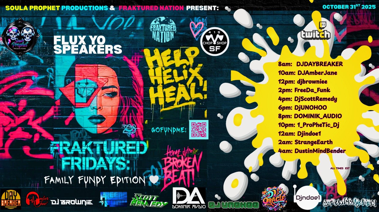 FLUX YO SPEAKERS: FRAKTURED FRIDAYS FAMILY EDITION ❤️ HELP HELIX HEAL!