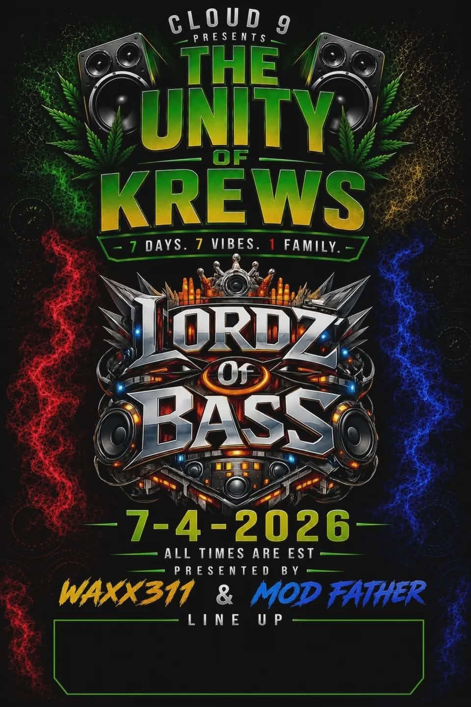 alt_header_Lordz of BASS - There's BASS to be made! - Episode 9 - The Unity of Krews (Independence Day) - Hosted by @DJWaxx311 & @The_Mod_Father420
