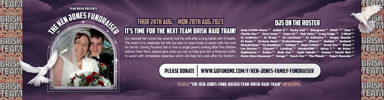 The Ken Jones fund raiser Team Brisk raid train!