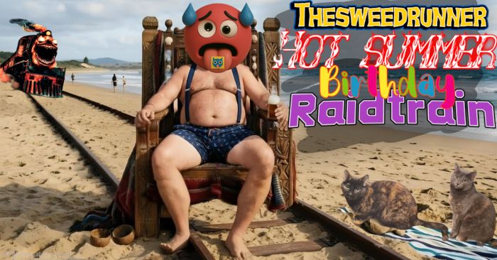 alt_header_🥵☀️🎈 thesweedrunners HOT SUMMER birthday RAIDTRAIN 🎈☀️🥵