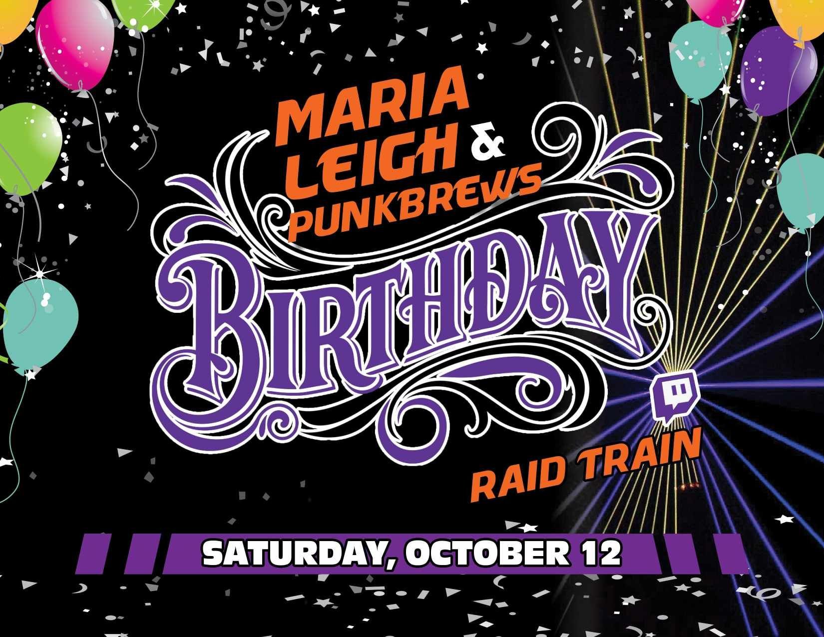 DJ Maria Leigh 50th & Punkbrews 39th Birthday Raid Train