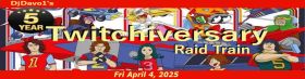 DjDavo1's 5 year TWITCHiversary Raid Train