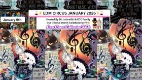 🎪✨ EDM CIRCUS 2026✨🎪 Hosted by DJ LatinaGirl & ECC Family Our once a month collaboration • EP 180 💜🔥